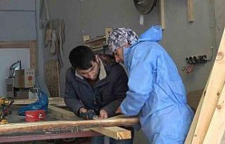 Gümüşhane’de üretilen ahşap prefabrik evler...