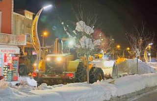 Hakkari’de karla mücadele çalışması sürüyor