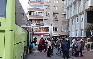 Hatay’daki depremzedeler Nazilli’ye getirildi