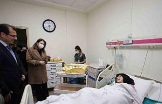 Hataylı depremzede Amasya’da doğum yaptı