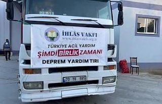 İhlas Vakfı Denizli Temsilciliği depremzedeleri...
