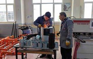 İnegöl’de meslek lisesi öğrencilerinden soba...