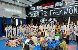 Irak’taki Türkmen tekvandoculardan deprem bölgesine...