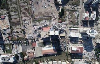 İskenderun’da tahribat havadan görüntülendi