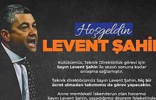 İskenderunspor’un yeni teknik direktörü Levent...