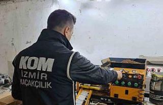 İzmir’de kaçak sigara imalathanelerine şok baskın