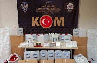İzmir’de sahte etil alkol kaçakçılarına operasyon