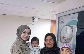 Jandarmadan depremzedelere ziyaret