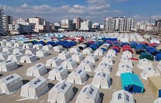 Kahta’da 2 farklı bölgede çadır kent kuruldu