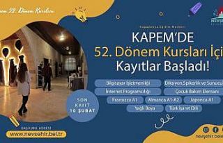 KAPEM’de kurs kayıtları başladı