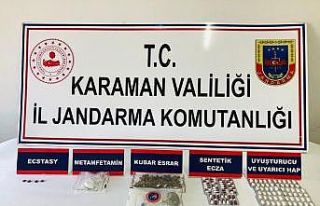 Karaman’da uyuşturucu operasyonunda 3 kişi gözaltına...