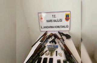 Kars’ta jandarmadan ruhsatsız silah operasyonu