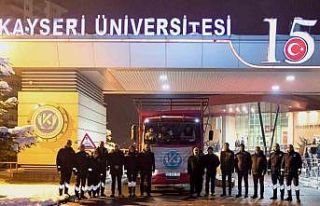 Kayseri Üniversitesi, deprem bölgesine yardımlarını...