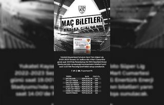 Kayserispor - Fenerbahçe maçı bilet fiyatları...