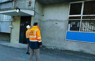 Keçiören Belediyesinin uzman ekipleri hasar tespiti...
