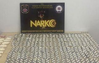 Keşan Otogarı’nda çok sayıda sentetik ecza ile...