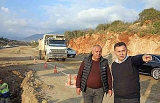 Kestel’de yeni yolda çalışmalar aralıksız devam...