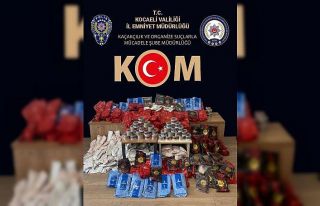 Kocaeli’de 66 gümrük kaçağı parfüm, 360 kilo...