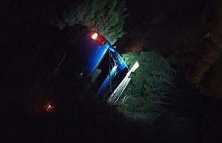 Kontrolden çıkan kamyonet şarampole devrildi: 1...