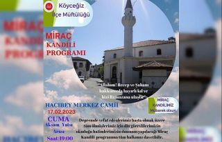 Köyceğiz Müftülüğü Miraç Kandili programına...