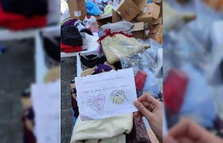 Kuşadası’nda çocuklardan depremzedeler için...