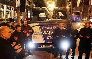 Kütahya Belediyesi’nin ulaşım destek otobüsü...