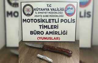 Kütahya’da Yunus Timleri şüpheli şahsın üzerinde...