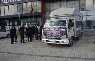 Lapseki Belediyesi deprem bölgesi için seferber...