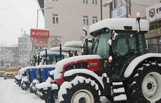 Malazgirt’te kar yağışı