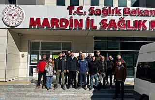 Mardin’de 10 sağlık çalışanı deprem bölgesine...