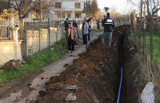 Melenağzı köyünün içme suyu hattı yenileniyor