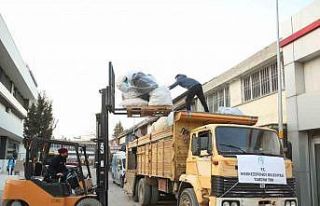 Merkezefendi’den 66 yardım aracı deprem bölgesine...