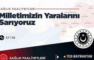 MSB’nin deprem bölgesinde sağlık faaliyetleri...