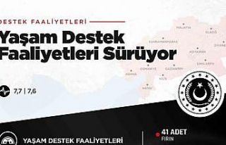 MSB’nin deprem bölgesinde yaşam destek faaliyetleri...