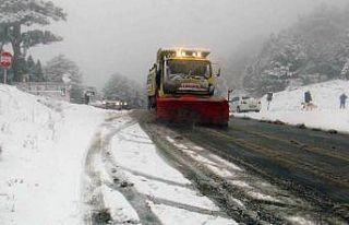 Muğla’da beklenen kar yağışı başladı