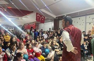 Nevşehir’deki depremzede çocuklar tiyatro oyunu...