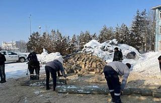 Odun direkler yakacak oldu