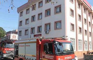 Öğrenci yurdunda yangın paniği