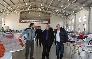 Osmaneli’de depremzedeler için sosyal market hizmete...