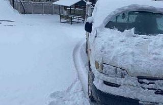 Osmaneli’nin yüksek kesimlerinde kar yağışı...