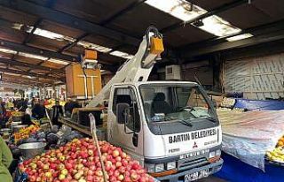 Pazar yerinde yangın çıkaran zanlı yakalandı