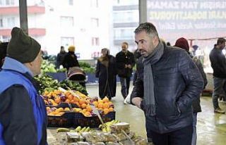 Pursaklar Belediye Başkanı Çetin’den pazar esnafına...