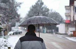 Samsun güne kar yağışıyla başladı