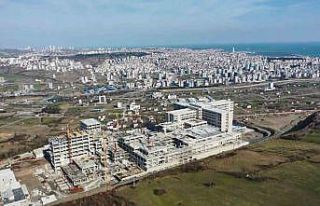 Samsun Şehir Hastanesi’nin kaba inşaatı bitmek...