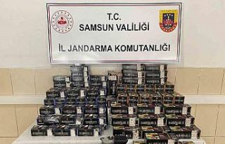 Samsun’da 39 bin 400 adet makaron ele geçirildi