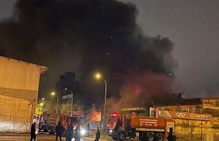 Sanayi sitesinde yangın