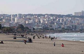 Sıcaklıkların 12 derece birden yükseldiği Samsun’da...