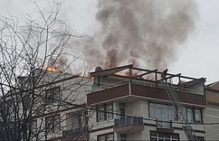Sinop’ta çatı yangını