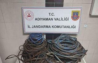 Su motorlarının kablolarını çalan 2 şahıs yakalandı