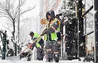 Tepebaşı’nda kar yağışına hızlı müdahale